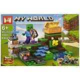 Set de constructie Minecraft My World 4 in 1, 189 piese