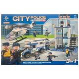 Set de constructie City Police 3 in 1, Sediul de Politie, 395 piese