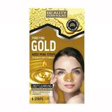 Benzi Gold cu Colagen, pentru curatarea porilor de pe nas, Beauty Formulas, 6 buc