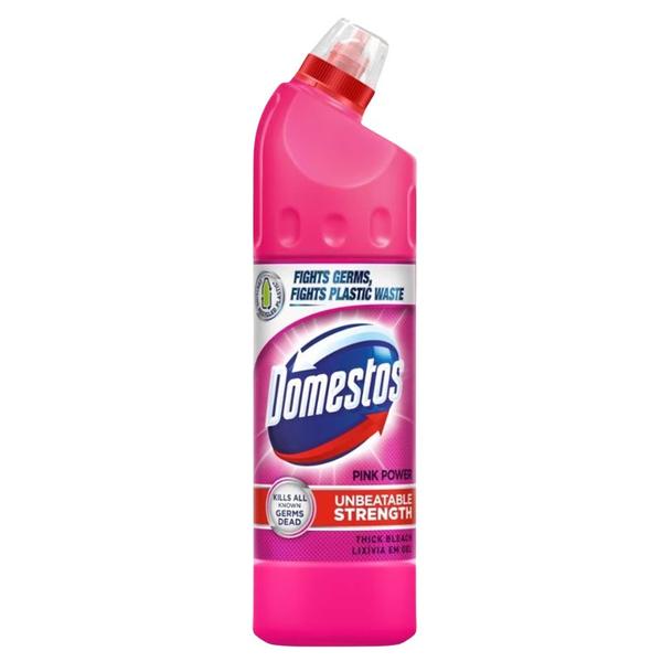 Dezinfectant pentru Toaleta - Domestos Thick Bleach Pink Power, 750 ml