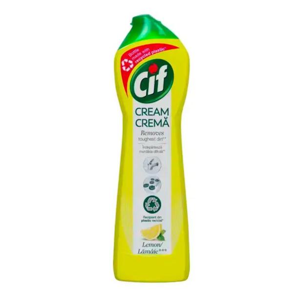 Crema de Curatat cu Parfum de Lamaie - Cif Cream Lemon, 250 ml