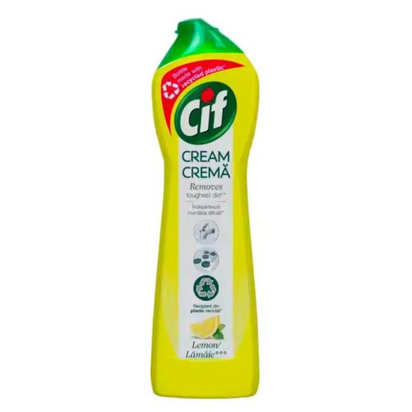 Crema de Curatat cu Parfum de Lamaie - Cif Cream Lemon, 700 ml