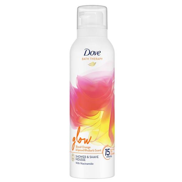 Spuma de Dus - Dove Bath Therapy Glow Blood Orange&Spiced Rhubarb Scent Shower&Shave Mousse, 200 ml