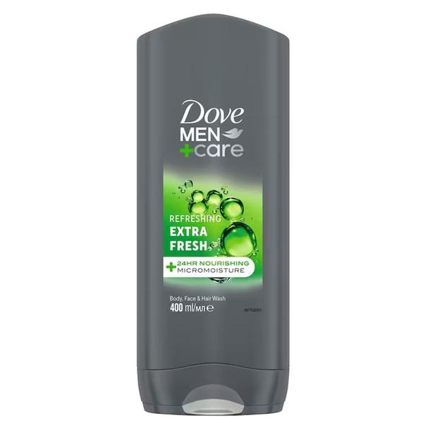 Gel de Dus pentru Barbati - Dove Men +Care Refreshing Extra Fresh Body, Face & Hair Wash, 400 ml