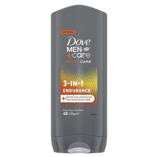 Gel de Dus pentru Barbati - Dove Men +Care Sport Care 3-in-1 Endurance Body, Face + Hair Wash, 400 ml