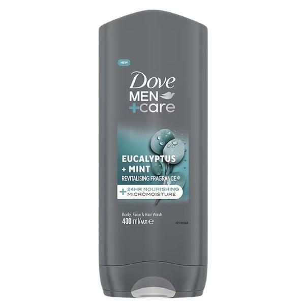 Gel de Dus pentru Barbati - Dove Men +Care Eucalyptus+Mint 24HR Nourishing Micromoisture Body, Face & Hair Wash, 400 ml