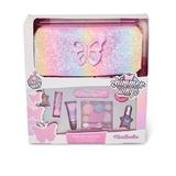 Set de infrumusetare pentru fetite cu penar, Martinelia,Shimmer Wings Pencil Case & Beauty Set, 8 piese