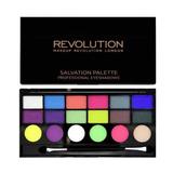 Paleta cu 18 farduri de pleoape, Make up Revolution, Colour Chaos