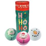 Set cadou Ho Ho Ho Bath Blaster Tube, 3 produse, 3 x bile baie 160 g, Bomb Cosmetics