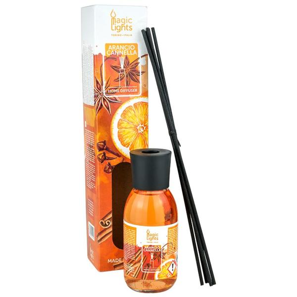 Difuzor Ambiental cu Parfum de Portocala si Scortisoara - Magic Lights Arancio Cannella, 125 ml