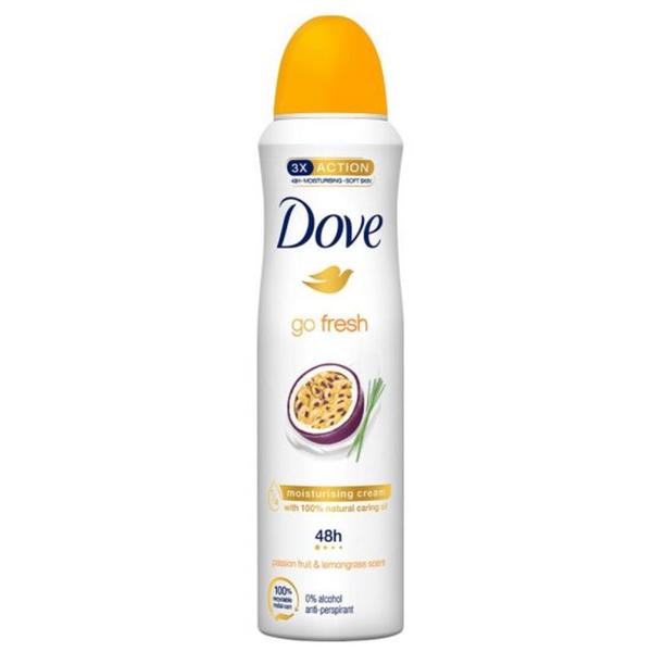 Deodorant Spray - Dove Go Fresh Passion Fruit & Lemongrass, 150 ml