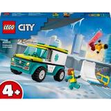 Lego City - Ambulanta de urgenta si practicant de snowboarding