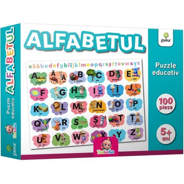 Alfabetul - Puzzle Educativ 100 de Piese