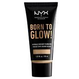 Fond de ten cu acoperire mare, NYX, PM Born to Glow 6.5 Nude, 30 ml