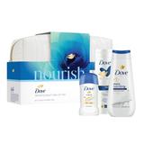 Set Cadou Dove Nourish Favorites Beauty Bag Gift Set - Gel de Dus Advanced Care Deeply Nourishing Shower Gel, 225 ml + Body Love Essential Care Body Milk, 250 ml + Deodorant Stick Original, 40 ml