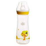 Biberon "Pupaza din Tei" cu Tetina de Silicon - Minut Baby, 3+, 250 ml