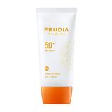 Crema Tonifianta cu Protectie Solara pentru Fata SPF 50+ - Frudia Tone Up Base Sun Cream, 50 g