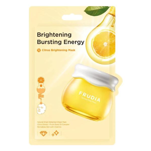 Masca Iluminatoare cu Citrice pentru Fata - Frudia Brightening Bursting Energy, 20 ml