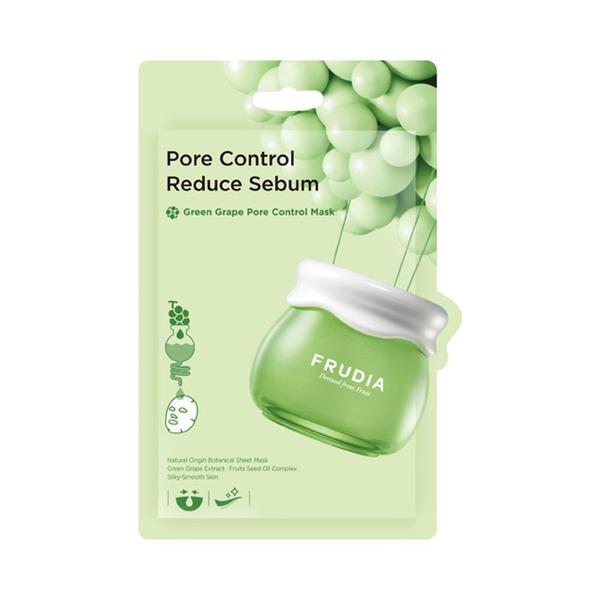 Masca Cu Struguri Verzi pentru Tenul Gras - Frudia Pore Control Reduce Sebum, 20 ml