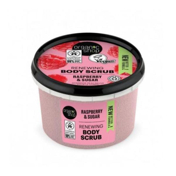 Scrub de corp Organic Shop Raspberry and Sugar 250 ml