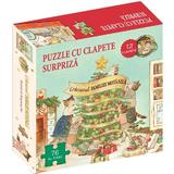 Craciunul familiei Motanila. Carte + Puzzle cu clapete surpriza - Lucy Brownridge, editura Didactica Publishing House