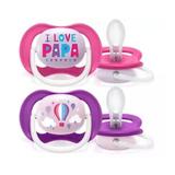 Set de 2 suzete Ultra Air Girl 6-18 luni, Philips Avent