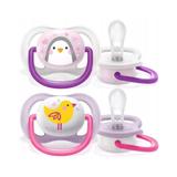 Set de 2 suzete Soother Ultra Air Mix 0-6 luni, Philips Avent