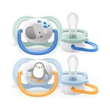 Set de 2 suzete Soother Ultra Air Boys 0-6 luni, Philips Avent