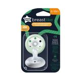 Set de 2 suzete ortodontice 6-18 luni, Tommee Tippee, Alb/Verde