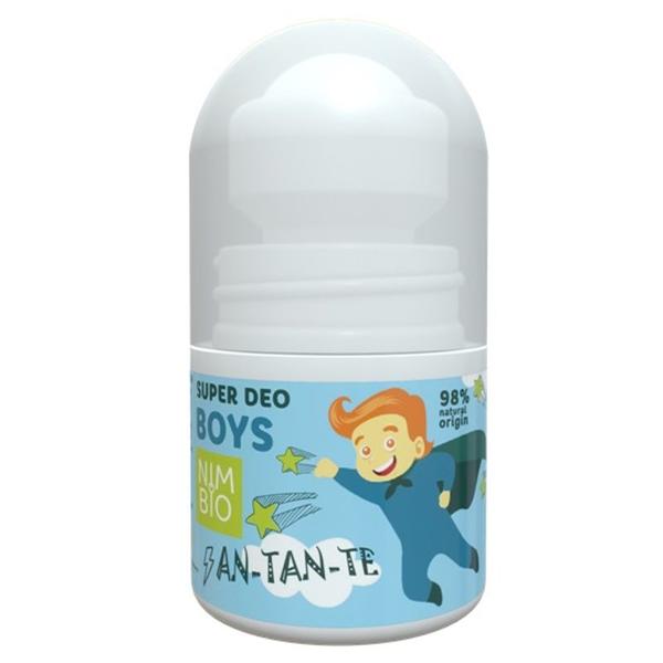 Deodorant Natural pentru Baieti - Nimbio Super Deo Boys An-Tan-Te, 30 ml