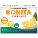 Pastile de Supt cu Aroma de Lamaie si Miere - Bonita cu Lichen Islandez, Vitamina C, Lamaie si Miere 24 g, 24 buc