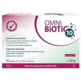 Supliment Alimentar pentru Corectarea Dezechilibrelor Florei Intestinale - Institut Allergosan Omni Biotic 10, 10 plicuri