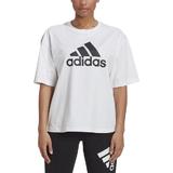 Tricou femei adidas Wms Badge Of Sport T-shirt HC6358, XS, Alb