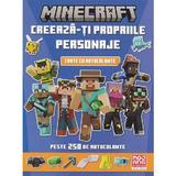 Minecraft. Creeaza-ti propriile personaje. Carte cu autocolante, editura Didactica Publishing House