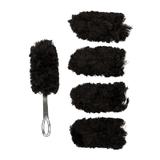 Pamatuf 1 Maner suport + 5 Rezerve de inlocuit, Pro Clean 360 Fluffy duster negru