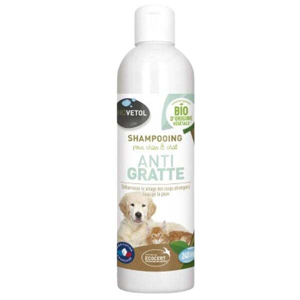 Sampon Bio Hipoalergic ”Anti-Mancarimi” pentru Catei si Pisici - Biovetol Shampooing Anti Gratte pour Chien&Chat, 240 ml