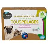 Sampon Solid Bio pentru Toate Tipurile de Blana Catei si Pisici - Biovetol Shampooing Solide Tous Pelages pour Chien&Chat, 100 g