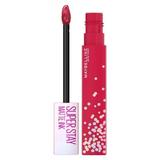 Ruj lichid mat Maybelline New York Superstay Matte Ink 390 Life of The Party, 5 ml