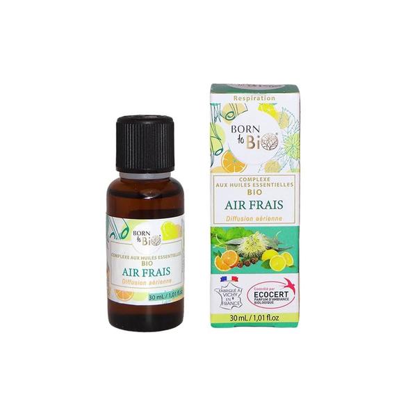 Complex de Uleiuri Esentiale Aer Proaspat Bio - Born to Bio Complex aux Huiles Essentielles Bio Air Frais, 30 ml