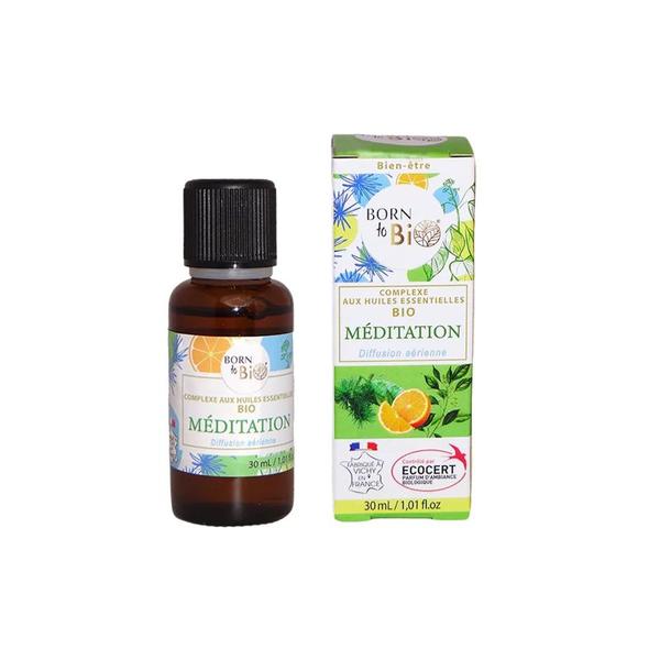 Complex de Uleiuri Esentiale Meditatie Bio - Born to Bio Complex aux Huiles Essentielles Bio Meditation, 30 ml