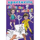 Cartea mea de colorat: Sporturile, editura Teopiticot