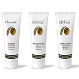 Set Cadou Cosmetice Oroverde cu Ulei de Maslin Sampon 60 ml, Gel Dus 60 ml, Crema Corp 60 ml 