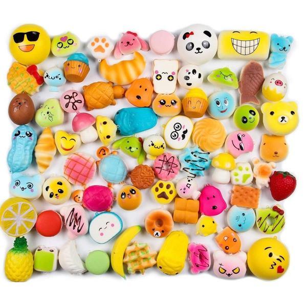 Jucarie Squishy breloc parfumata cu revenire lenta, pachet 30 piese MyStyle Kids