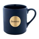 Cana ceramica, Piksel, 330 ml, personalizata, albastru