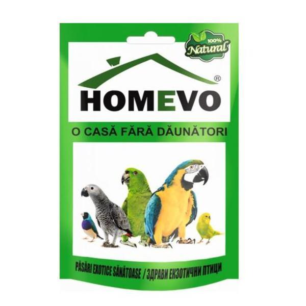 Hrana pentru pasari exotice 100% naturala - Homevo Pasari Exotice Sanatoase, 100 g