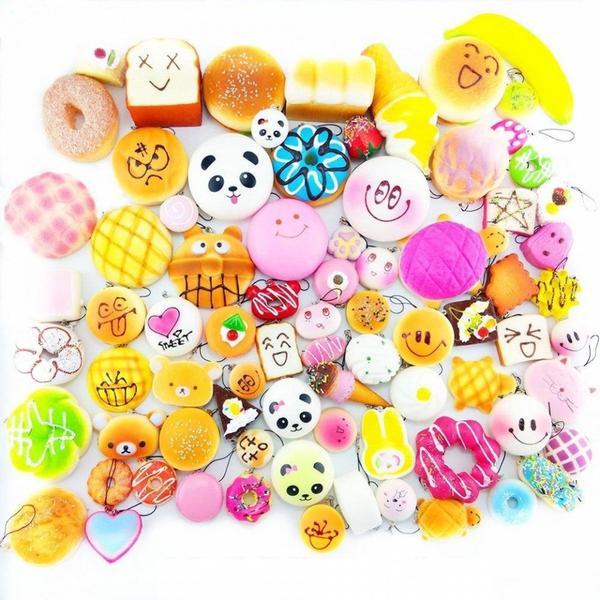 Pachet 25 piese, jucarii Squishy breloc cu revenire lenta