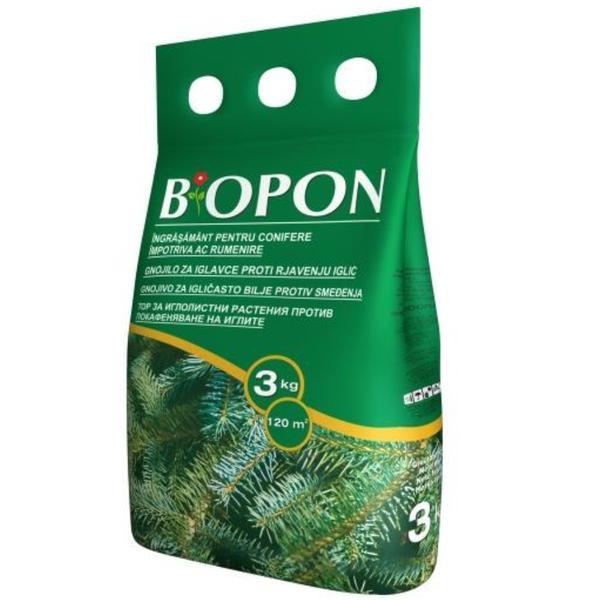 Ingrasamant pentru conifere anti-ingalbenire ace Biopon, 3 kg