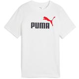 Tricou copii Puma Ess 2 Color No.1 Logo Tee B 68577802, 176, Alb