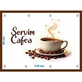 Banner personalizat Servim cafea 80x110 cm