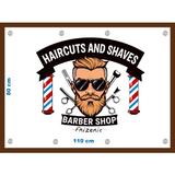 Banner Frizerie - Barber Shop dimensiune 80X110 cm